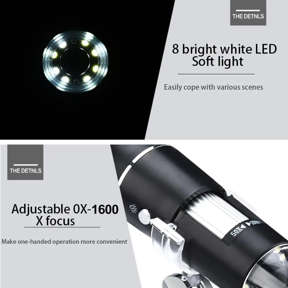 1000X 1600X USB 8LED Microscope Handheld Portable Digital MicroscopeMagnifier Electronic Stereo Endoscope Camera | Инструменты