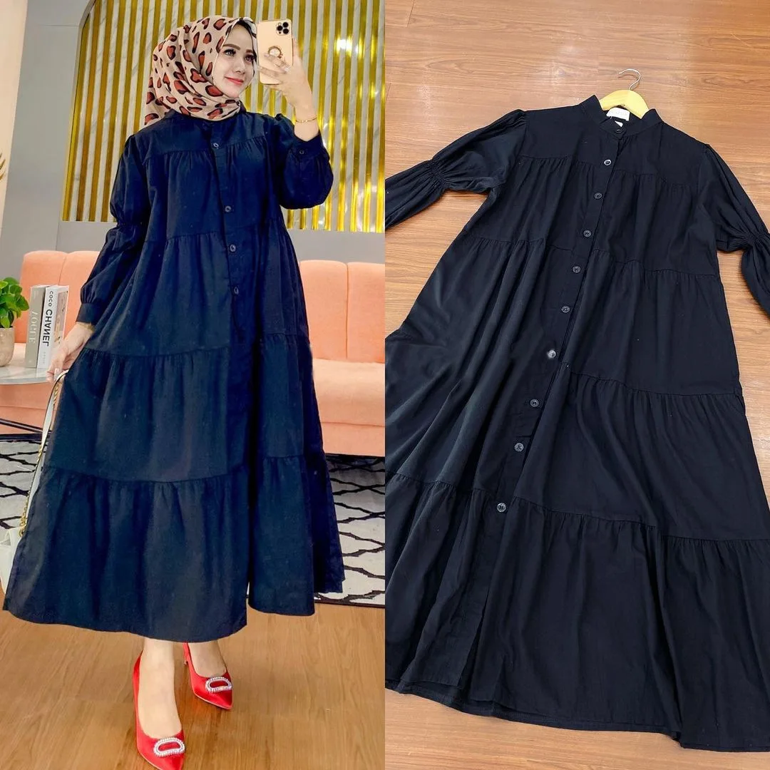 Abaya Dubai Turkey Long Dresses for Muslim Women Hijab Dress Islam European Clothing Vestidos Largos Vetement Musulmane Femme