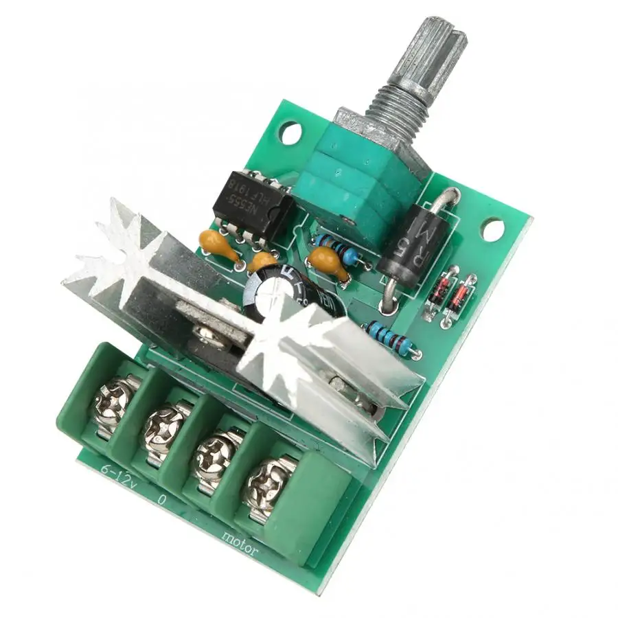 DC6 12V 6A PWM контроллер скорости двигателя постоянного тока переключатель