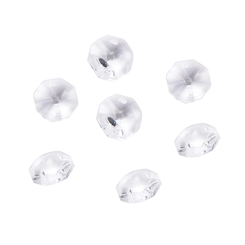 20 шт прозрачное Хрустальное стекло люстра часть призмы Восьмиугольные Бусины