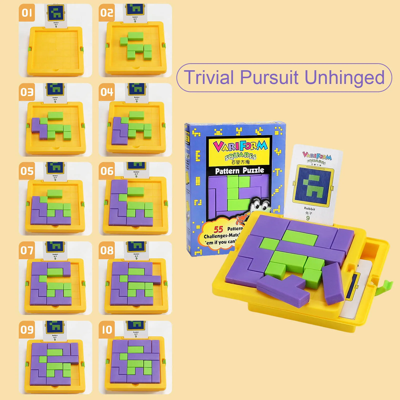 

Funny Block Puzzle Game Kids Educational 3D Russian Block Puzzle Toys For Kid's Learning Education