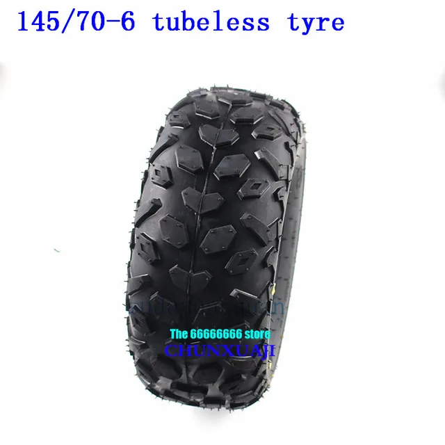 Neumático Para Go Kart Neumático 145/70-6 Con Llanta - 3 Pernos, Para Go Kart, ATV, UTV, Quad Neumático Go Kart 3 Pernos