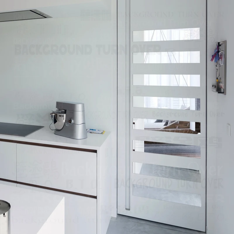 Зеркальные наклейки R189 декор для ванной комнаты 3D длинные полосатые