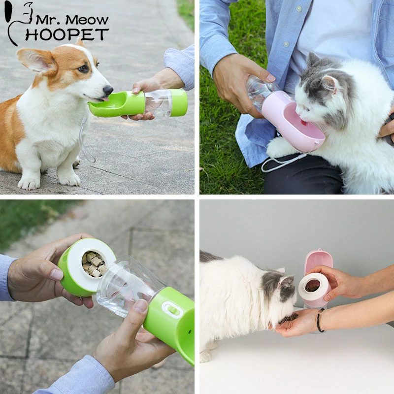 Hoopet собака бутылка для воды собак Портативный отдыха на открытом воздухе