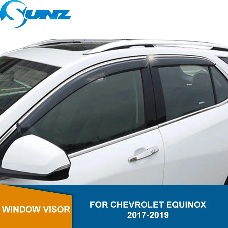 

Side Window Deflectors For Chevrolet Holden Equinox 2017 2018 2019 Smoke Window Visor Sun Rain Deflector Guard SUNZ