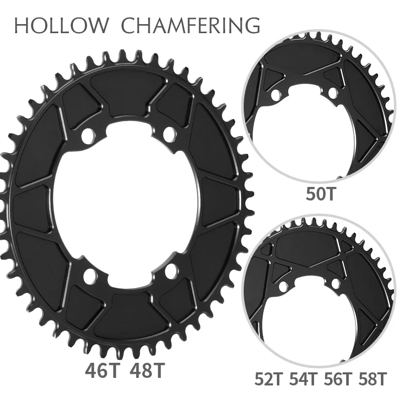 Pass Quest Colsed Dics Chainring BCD110 For Shimano 105 R7000 R8000 ULTEGRA R9100 46T 48T 50T 52T 54 56 58T Road Bike ChainWheel