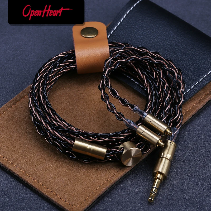 Cabo para Fones de Ouvido Openheart Núcleo Mmcx Original 3.5mm Atualizar Substituição Prata Cabos 1.4m Alongar Goodlooking Personalidade 8