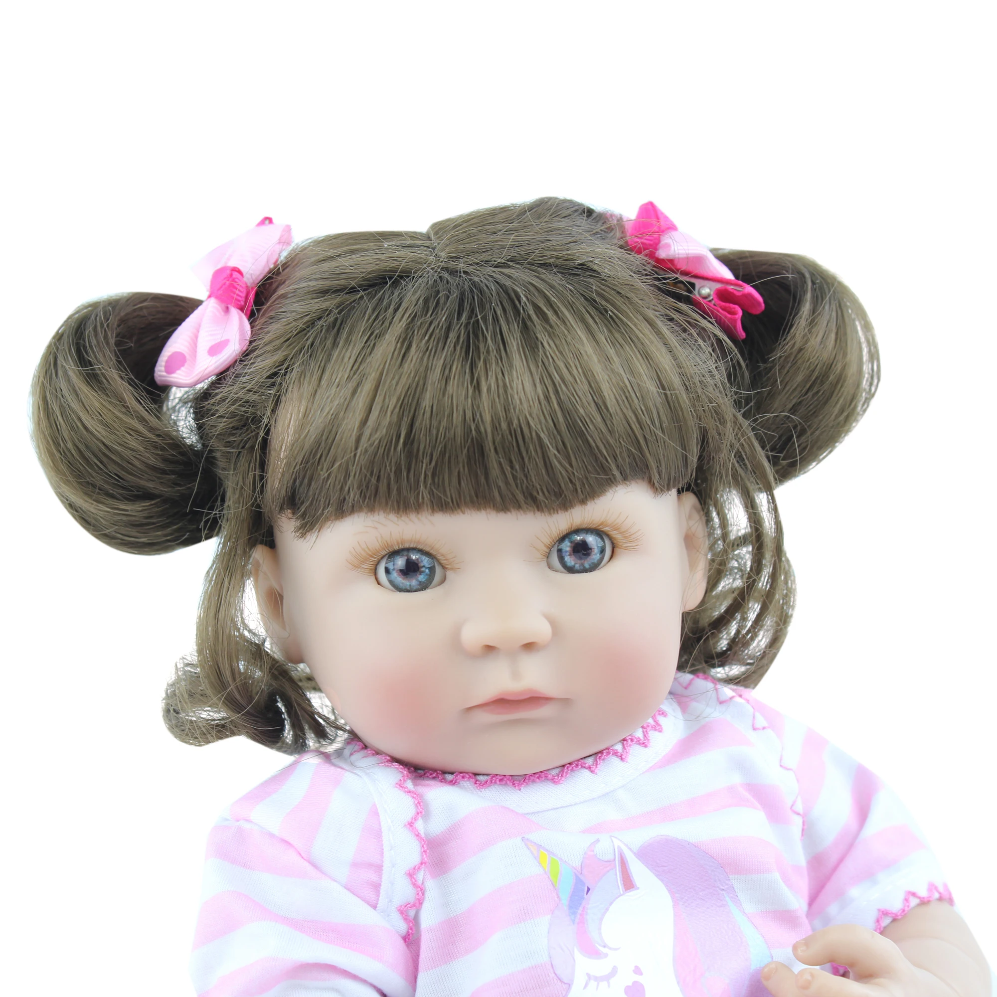 Lifelike 40 CM Full Silicone Reborn Doll Like Real Vinyl Mini Babies Bonecas Child Bathe Dress Up Education Toy Birthday Gift | Игрушки и