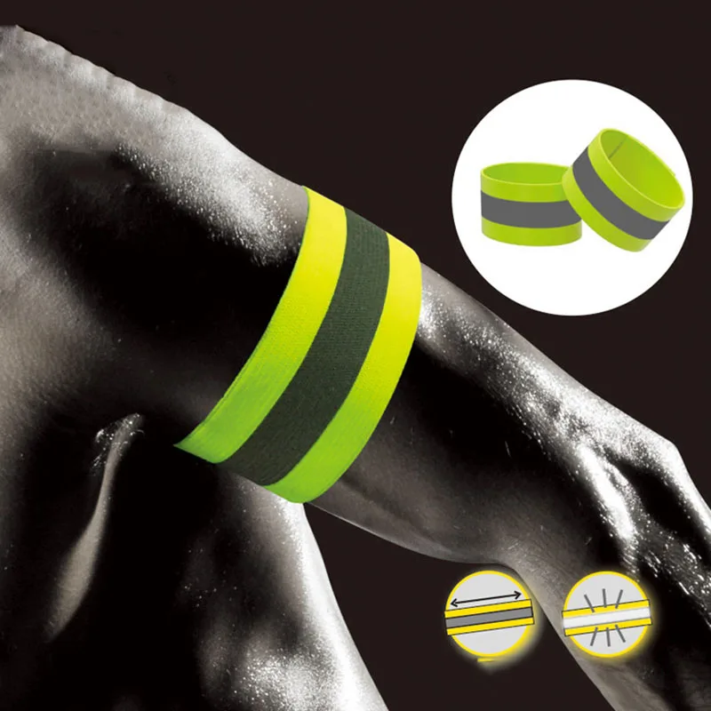 

Outdoor Running Reflective Armband Belt Strap Sports Night Running Cycling Riding Jogging Safety Arm Band Running Arm Warmers