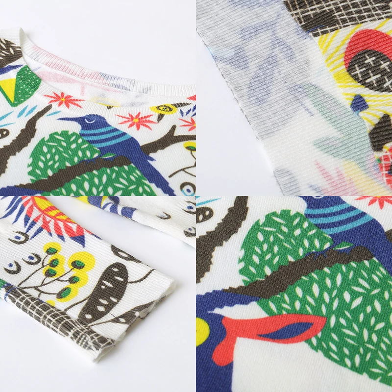 Свитер женский Зимний вязаный с животным принтом большого размера d плюс |