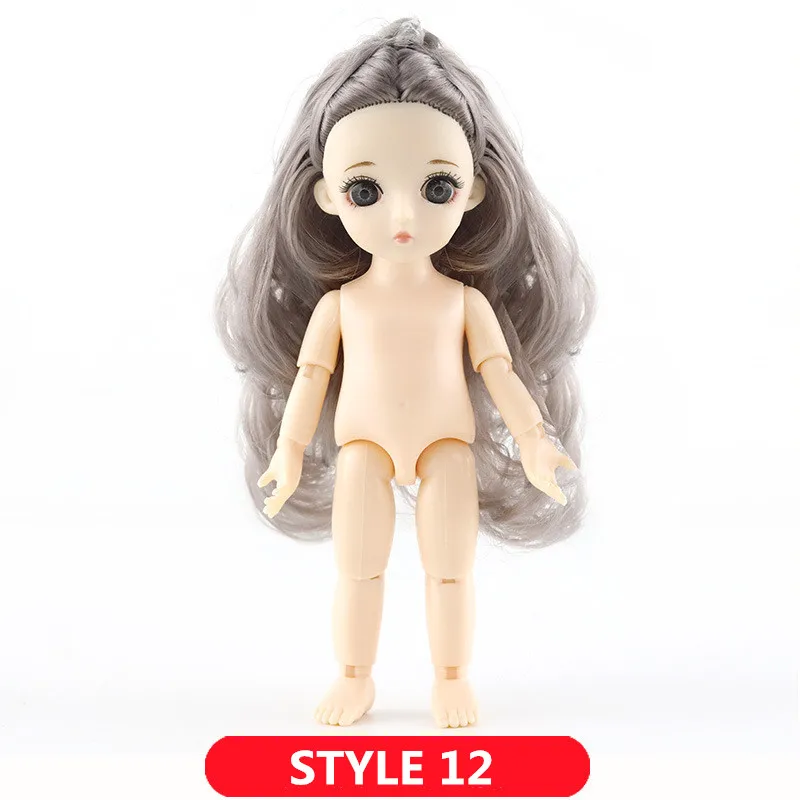 1/12 BJD куклы 13 суставов DIY милые куклы принцессы 16 см 3D глаза ручной работы оригинальные куклы для девочек игрушки для детей подарки на день рождения