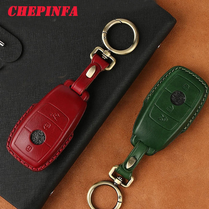Leather Car Key Case Cover For Mercedes Benz E Class W213 E200 E260 E300 E320 W177 W205 W222 A205 A217 A238 S205 S213 C205 | Автомобили и