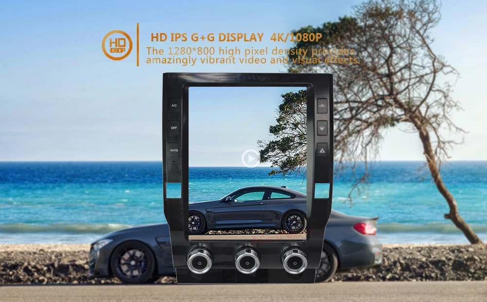 KiriNavi вертикальный экран Tesla стиль 12," Android 8,1 автомобильный dvd-плеер для Toyota Tundra автомобильный Радио авто gps навигация
