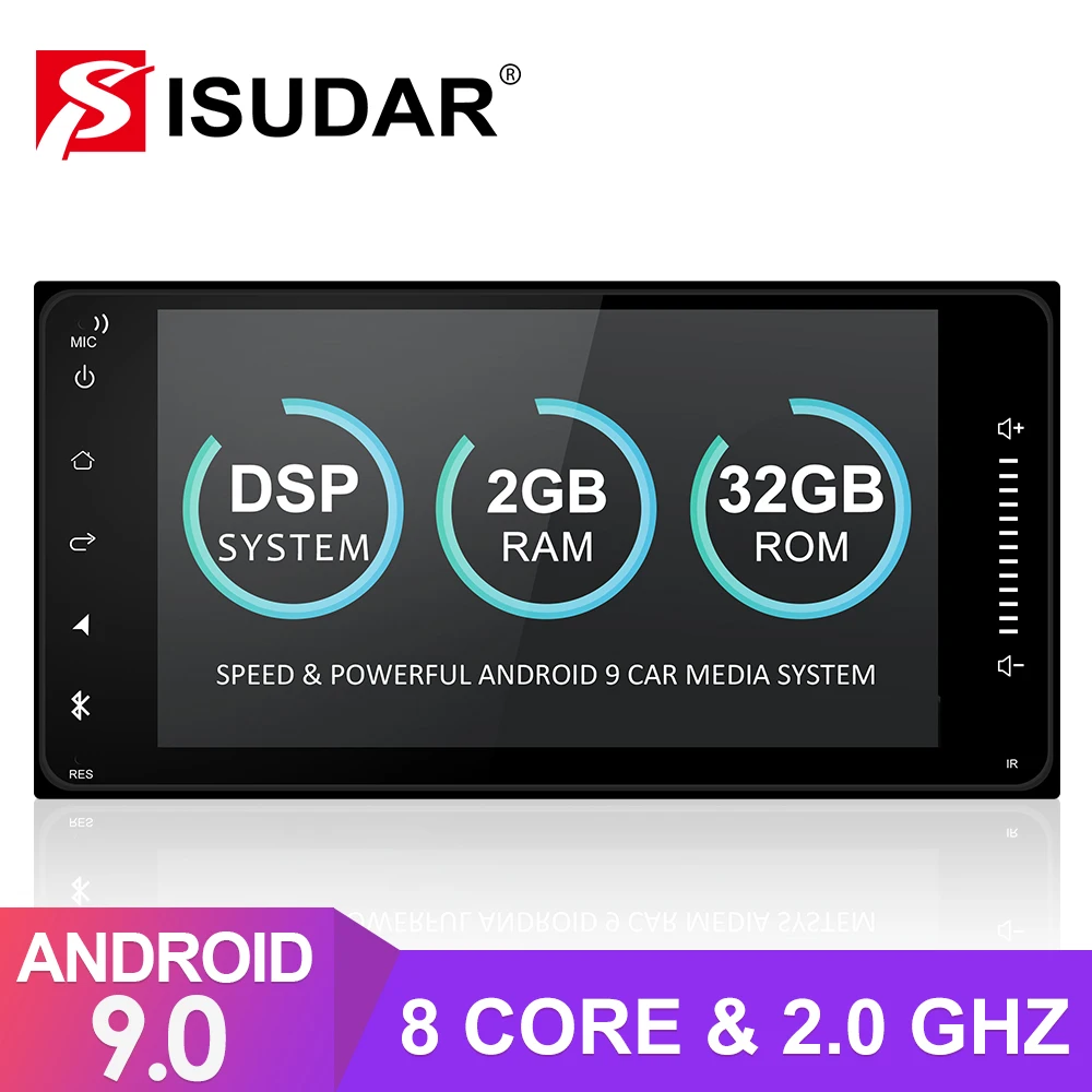 Isudar 2 Din Android 9 Авто Радио для Toyota/Corolla/Terios/Altis/RAV4/CAMRY Восьмиядерный Автомобильный