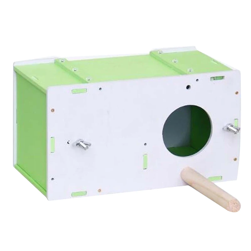

Wooden Birdhouse Pet Bird Breeding Box Parakeet Budgie Cockatiel Breeding Box Nest Box Nest Isolation Box