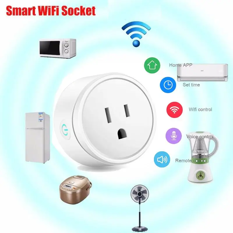 4 шт. Беспроводная умная розетка Wi Fi для умного дома штепсельная вилка США