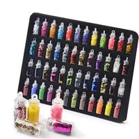 48 color glass bottle manicure jewelry glitter sequin hexagonal slice caviar nail art decoration set