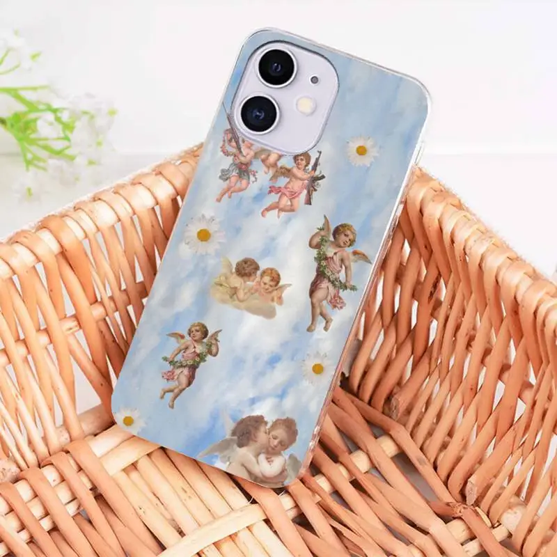 

Clouds Clow Angels Aesthetic Phone Case coque fundas for iphone 12 11 PRO MAX X XS XR 5S 6S 7 8 PLUS SE 2020
