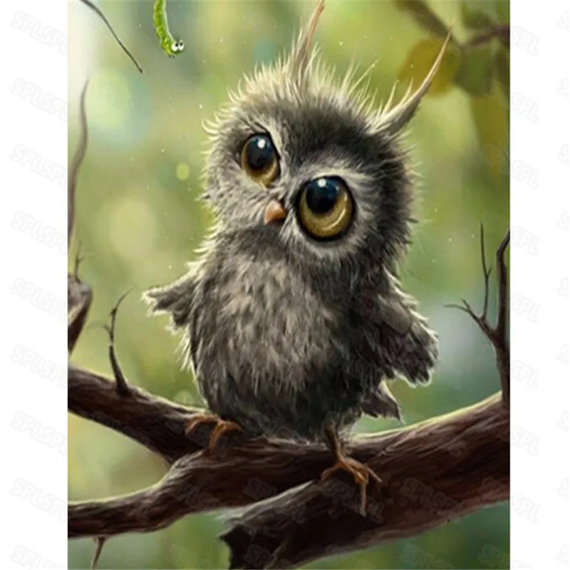 

Diy Diamond Painting Modern Natural Landscape Animals Owl Famous Oil Painting Mona Lisa Smile Personality Hanging Painting