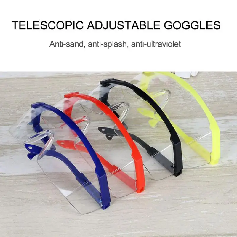 Защитные очки прозрачные для работы лабораторные защита от брызг велосипедные с