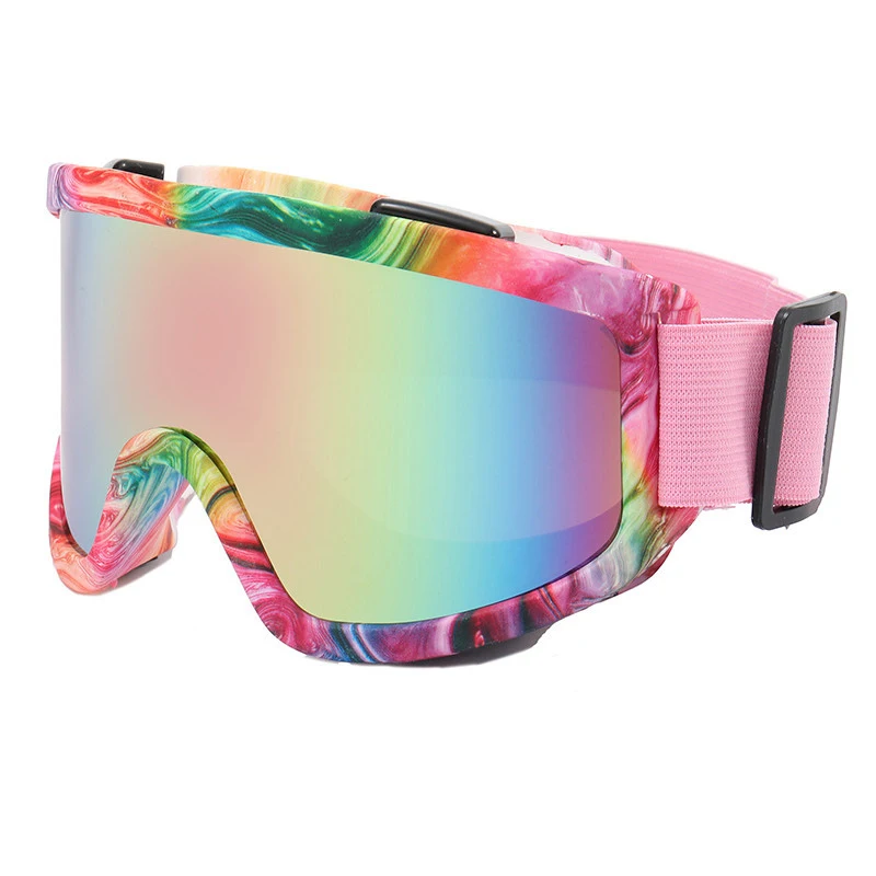 Ветрозащитные лыжные очки с защитой UV400 мужские и женские зимние спортивные для