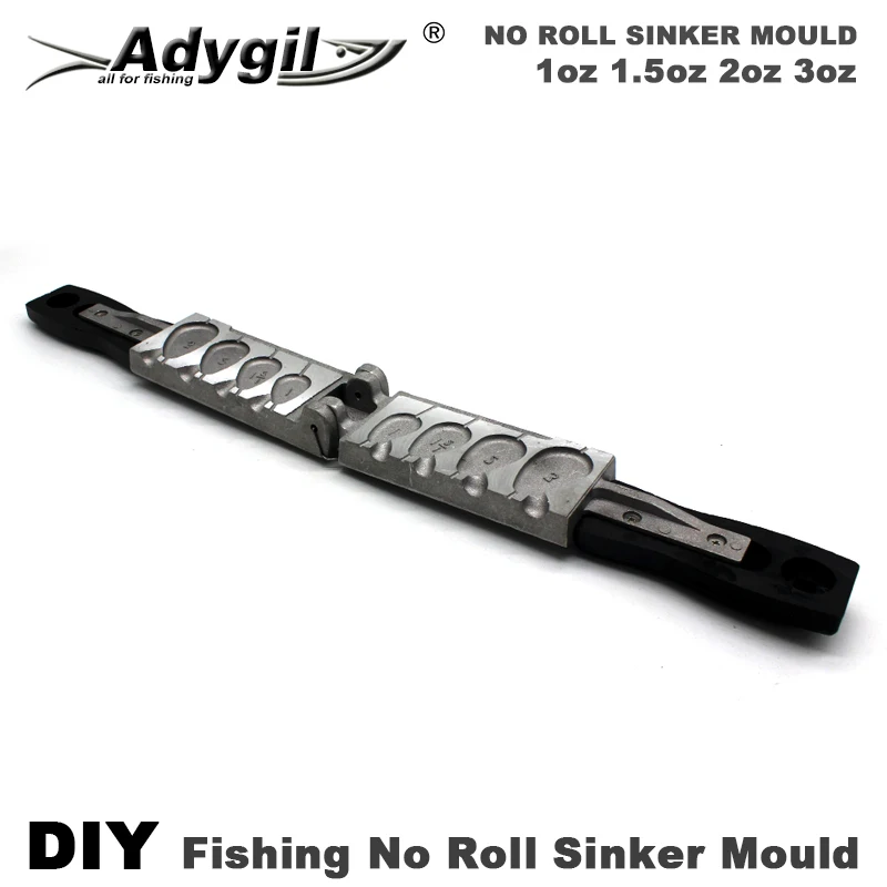 Набор плесени для рыбалки ady5-no Roll Sinker 1 унция 5 унции 2 3 4 полости