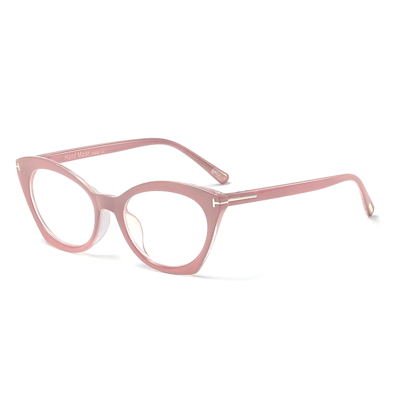 C5 Pink Pro Acme винтажные оправа для очков в стиле кошачьи глаза женские брендовые дизайнерские женские оптические очки прозрачные очки компьютерные очки PC1288 - Цвет оправы: C5 Pink