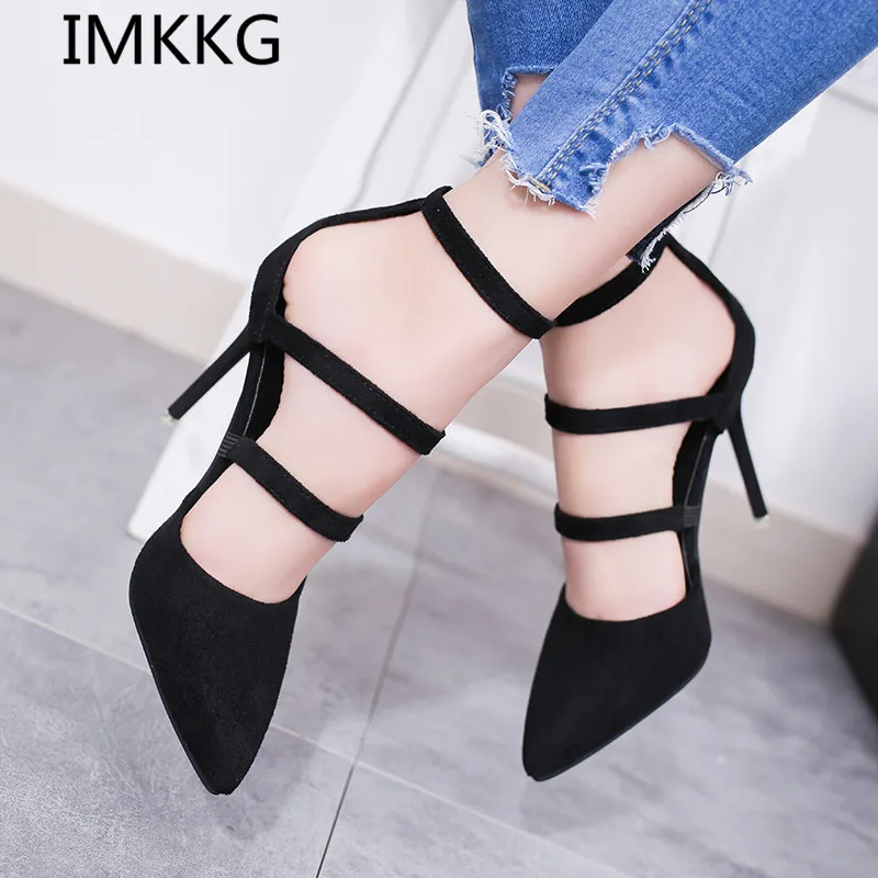 IMKKG/2017 г. Элегантные женские туфли лодочки пикантные босоножки на высоком каблуке
