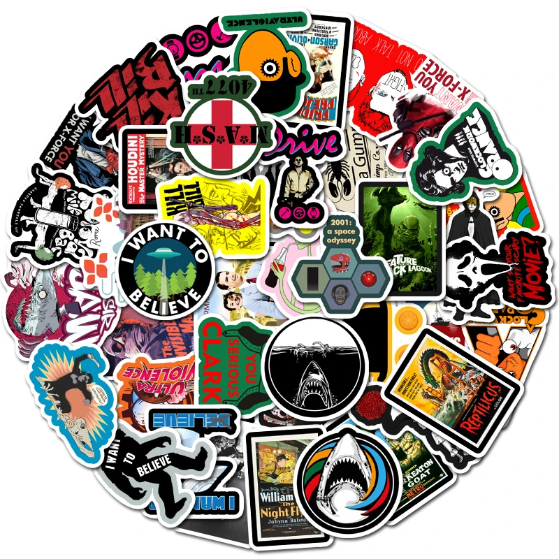 50 шт. классические римские Праздничные наклейки с персонажами фильма Убить Билла