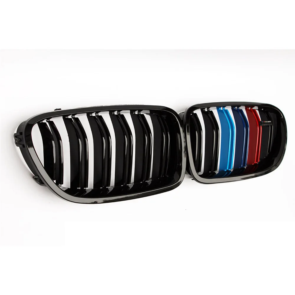 2 slat M coor решетка для BMW 5 серии F10 F18 M5 стиль почек передний бампер гоночный гриль