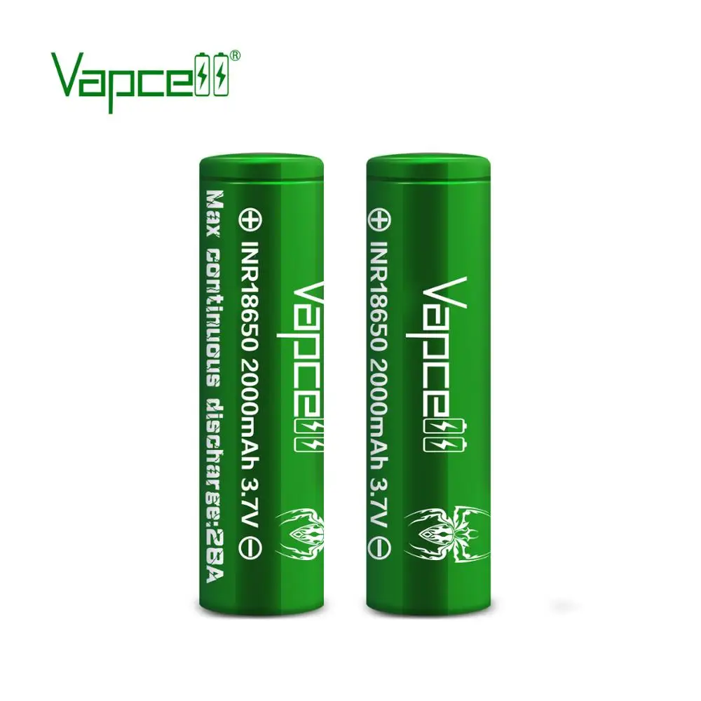 Бесплатная доставка Mooch тестовый Vapcell оригинальный аккумулятор 18650 2000 мАч 28A с