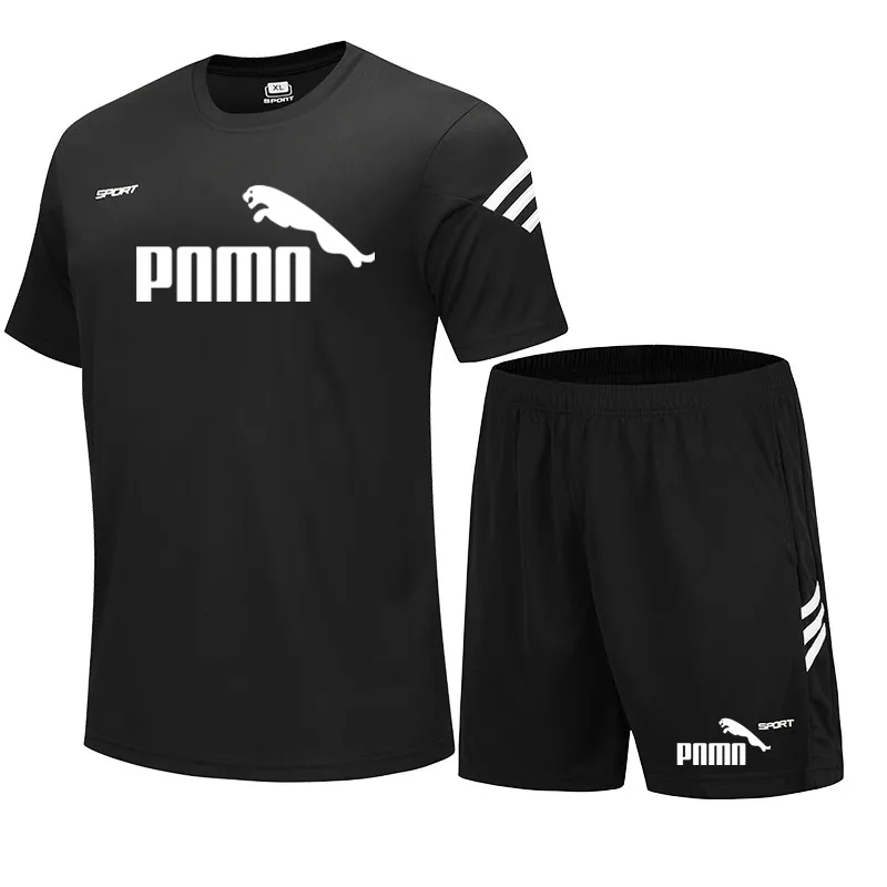

Track suit men's summer shorts suit short-sleeved shirt shorts casual wear PUMA men's sportswear fitness clothes men's suit