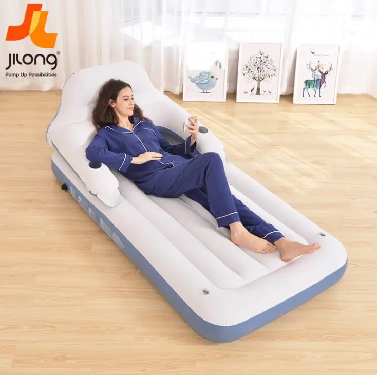 1 человек надувной матрас головка задняя подставка диван-кровать Портативный