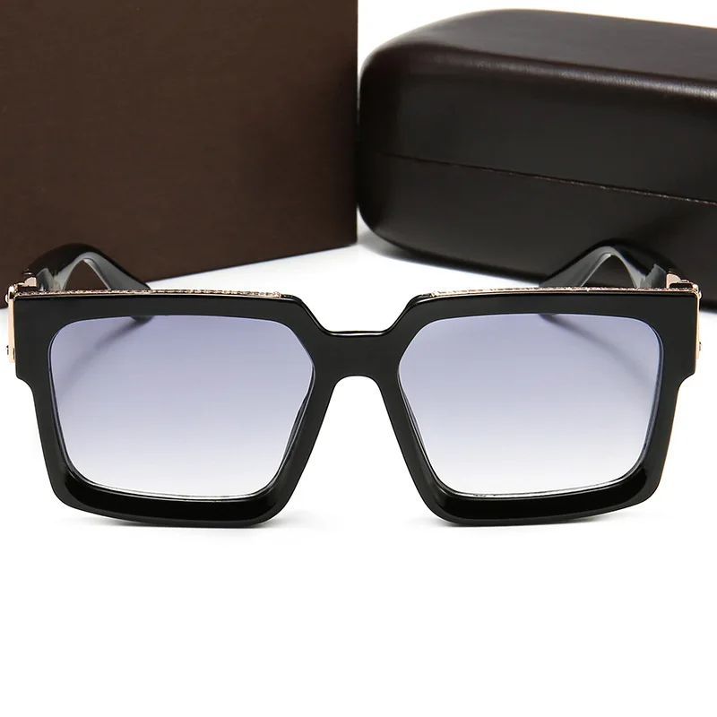 

European and American Style High-quality Brand Sunglasses Ladies Retro Simple Glasses Men's Box Fashion Sunglassess