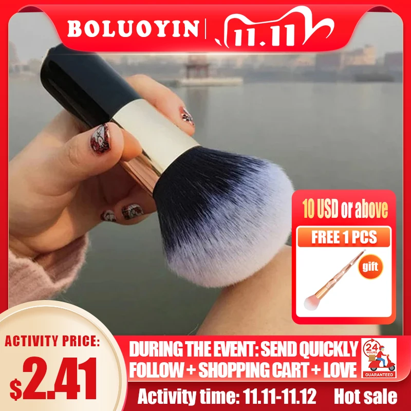 Большой размер кисти для макияжа пудра кисть лица набор мягкая румян