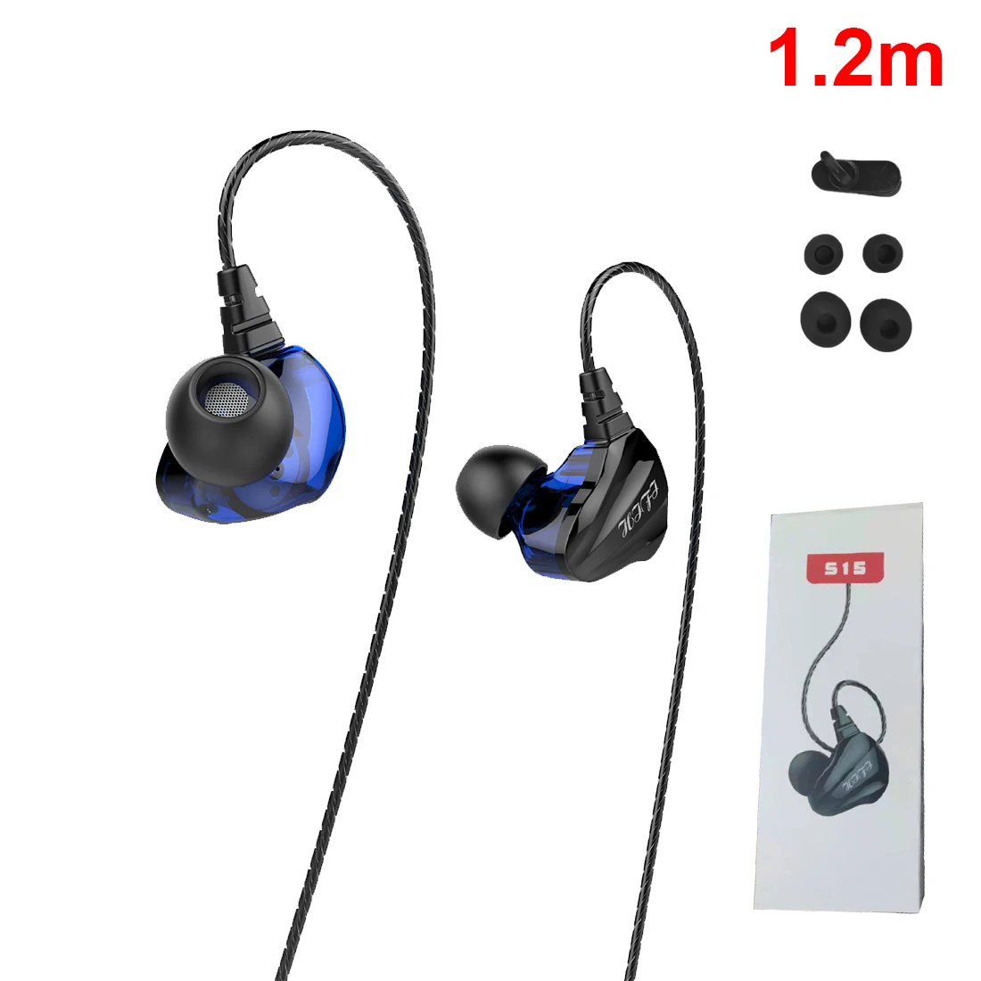 

Наушники-вкладыши Проводные с микрофоном и шумоподавляющей музыкой