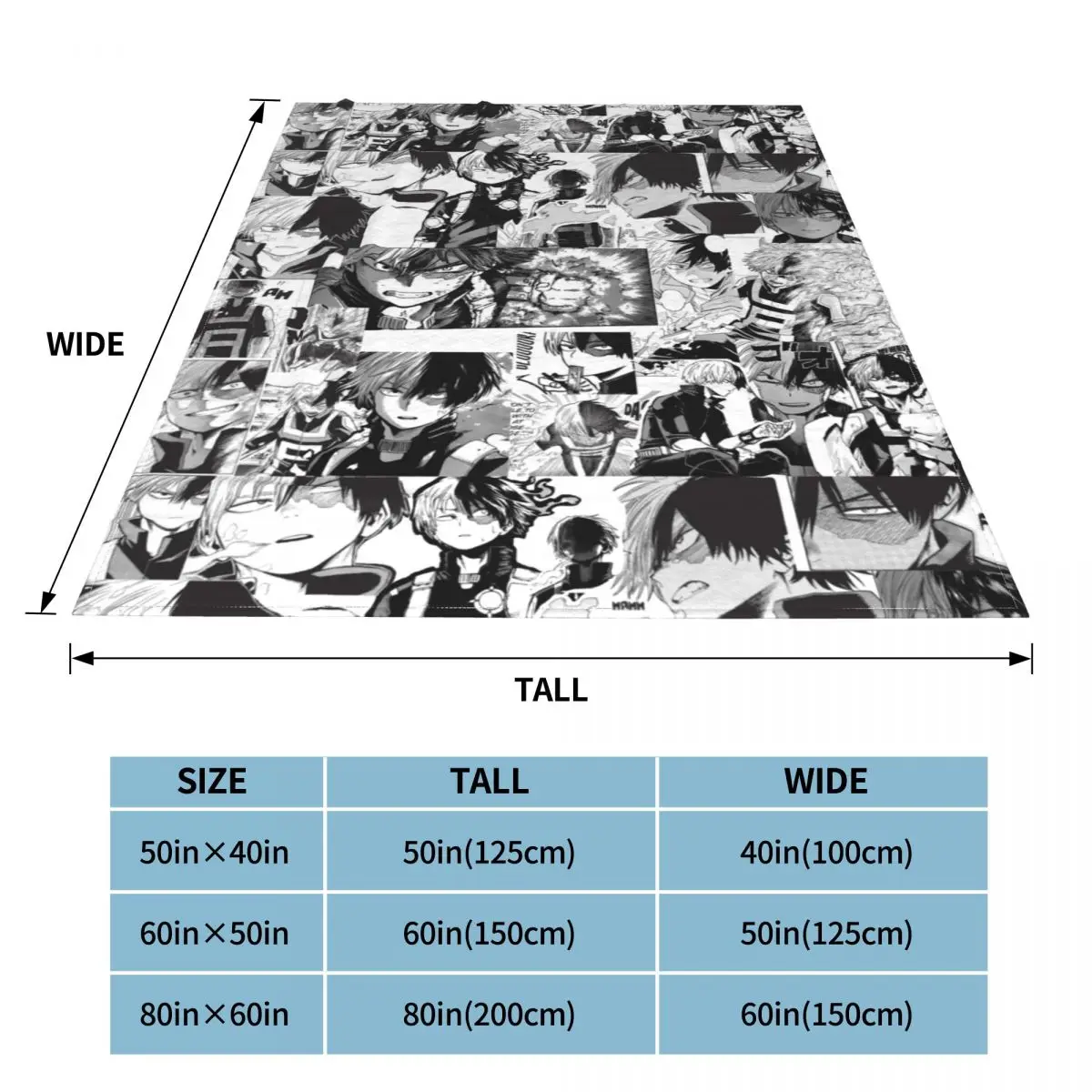Одеяло Todoroki Shoto фланелевый текстиль декор Моя геройская Академия Аниме Манга