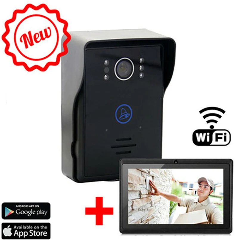 Видеодомофон умный беспроводной дверной звонок с Wi-Fi для безопасности домашний