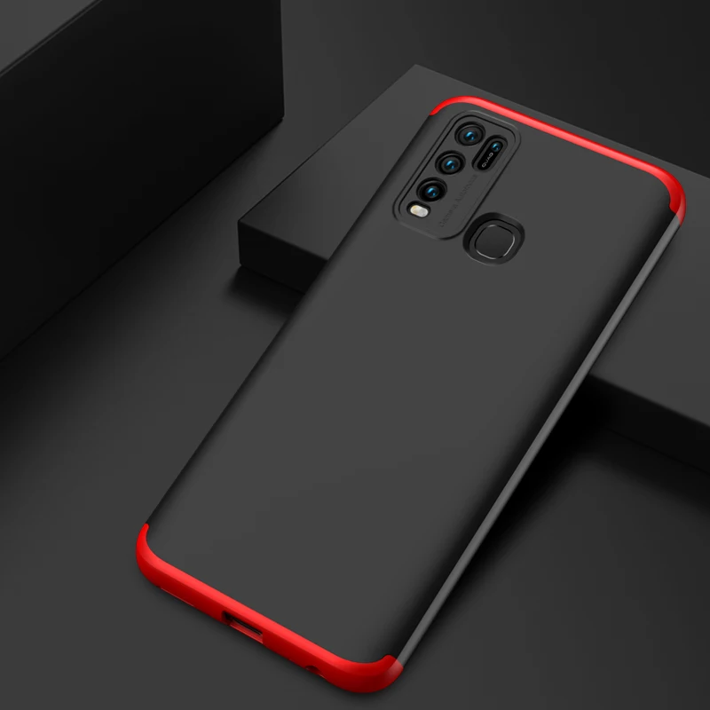 

For Vivo Y50 Case 360 Degree Full Protection Shockproof Armor Hybrid Anti-knock Hard Shell Fundas Y50 Back Cover 6.53 inch