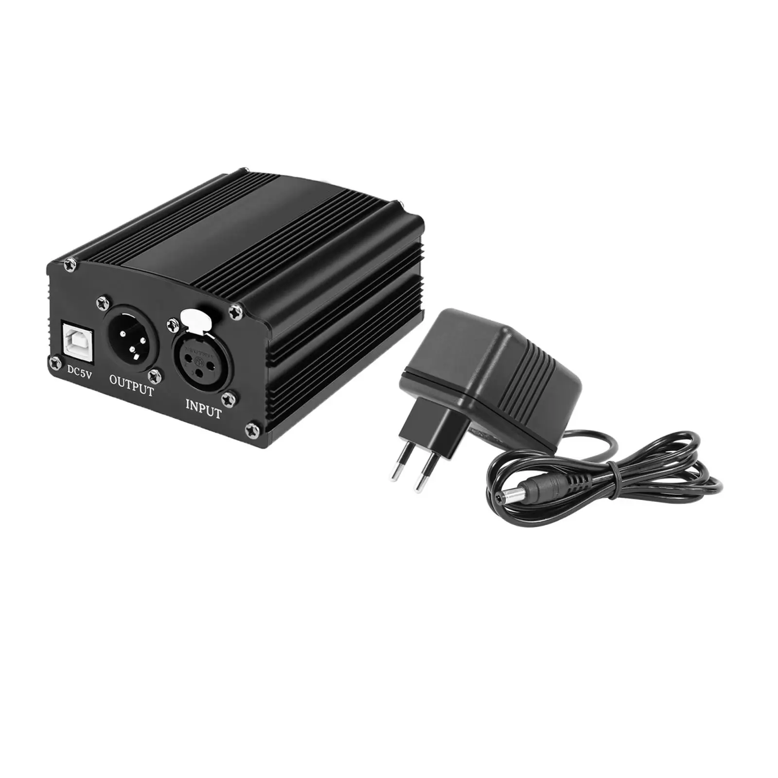 Фантомный источник питания 48 В с зарядным кабелем для микрофона и записи