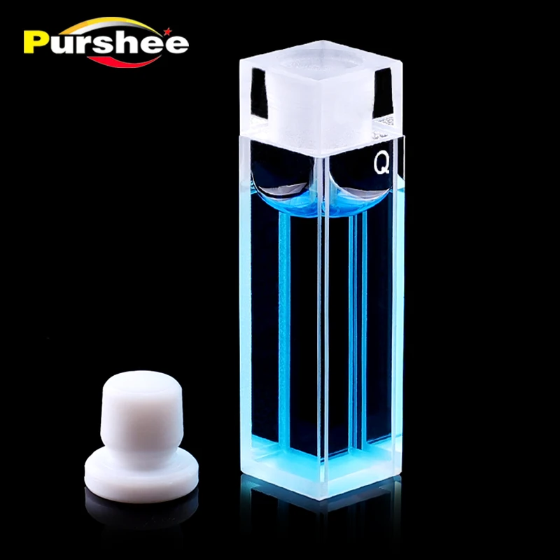 Стандартная кварцевая флуоресцентная кюветная ячейка с пробкой (10 мм) |