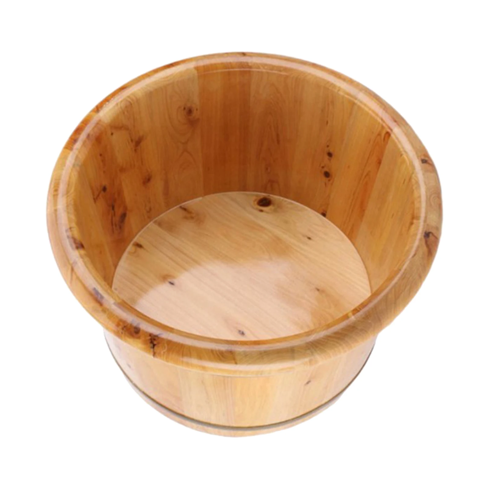 

Strong Durable Cedar Wooden Foot Basin Wood Bucket for Women Soaker Washing Massage Spa Soak