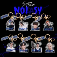kpop stray kids new song noeasy acrylic key pendant decoration jewelry the same style around korea group thank you cards