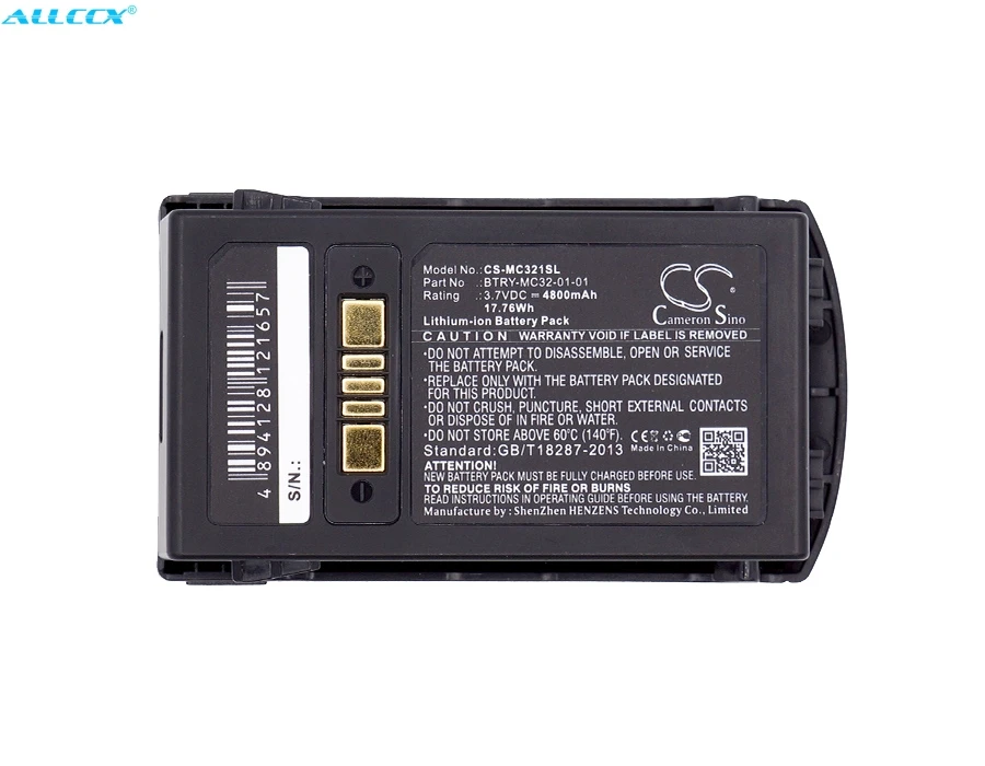 Btry-mc32-01-01 para Motorola Cameron Sino Bateria Mc3200 Mc32n0 4800 Mah