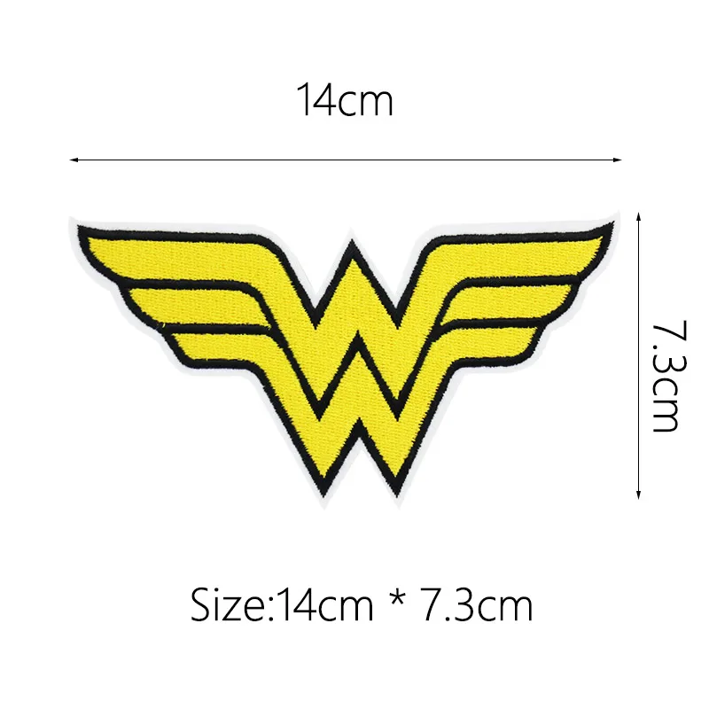 2 Мультфильм Wonder Woman heros патч вышитые железные патчи для одежды DIY детские наклейки для одежды значки оптом - Цвет: 2