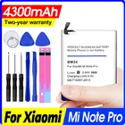 Bm34 Bm21 Bm48 Bm3a Аккумулятор для Xiaomi Mi Note Pro замена большой емкости