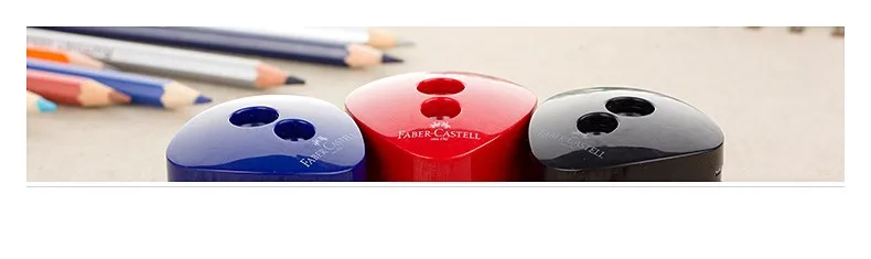 1 шт. Faber Castell 1831 точилки для карандашей два отверстия с контейнером резак школьные канцелярские принадлежности подарок для детей