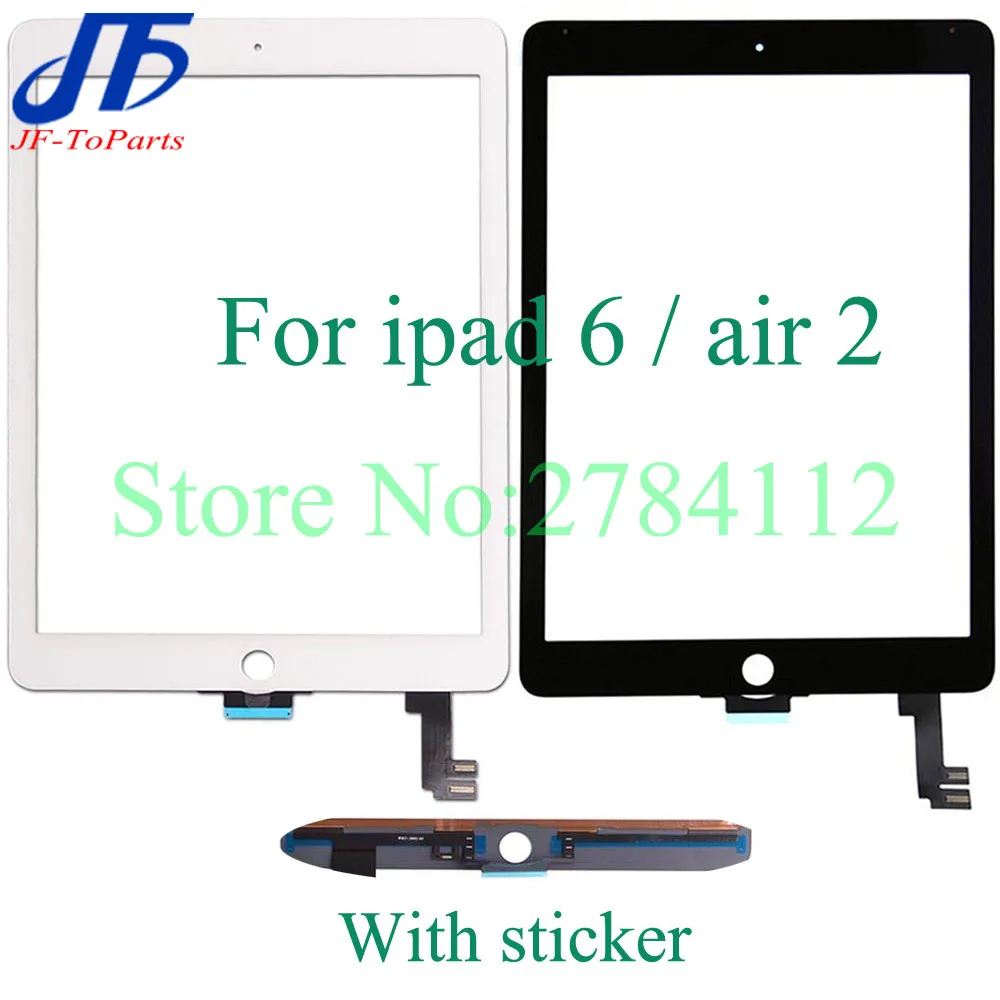 10 шт. Сенсорная панель Замена для ipad 6 air 2 6th A1567 A1566 сенсорный экран передного lcd