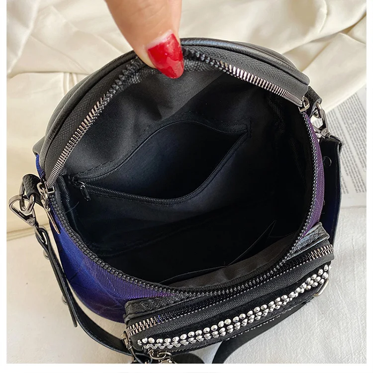 

Fashion Rivet Women Messenger Bags Big Casual Crossbody Bags For Girls Pu 2021 Designer Women Shoulder bag Ladies Handbag Luxury