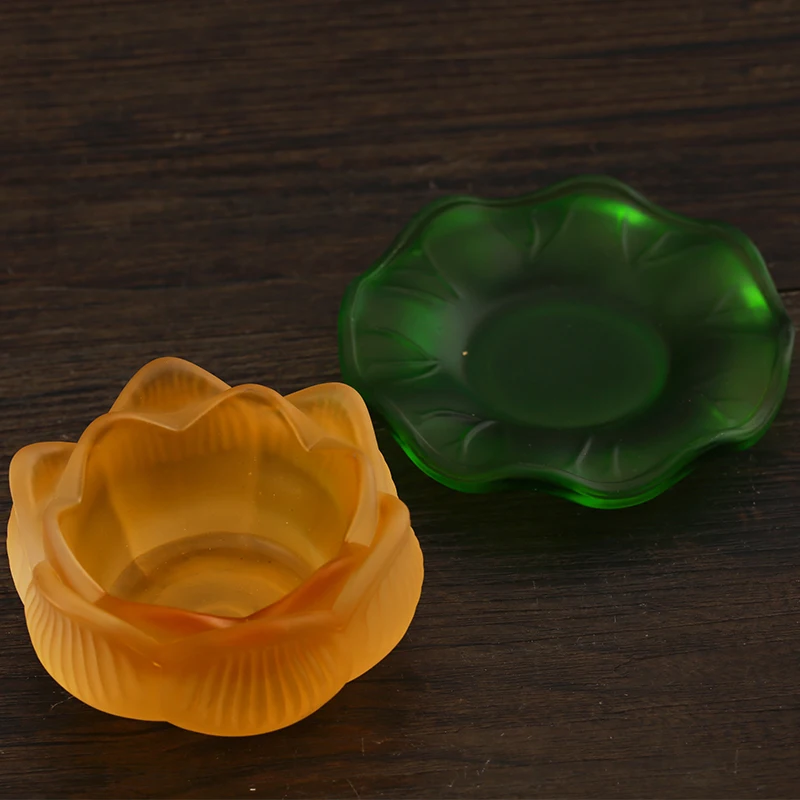 Золотой прозрачный Ретро подсвечник стеклянный стол золотой чайный